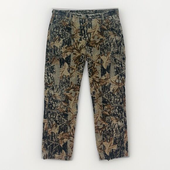 Vintage 90s Commander 38x31 Tie Cuff Sniper Camouflage Cargo Hunting‎ Pants - Picture 1 of 8
